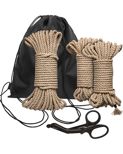 (Bild für) Kink BIND & TIE 5-teiliges Hanf Bondageseile-Set mit Schere