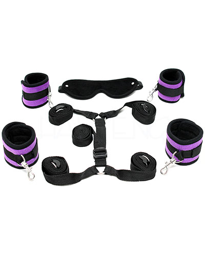 (Bild für) Soft Bondage Bettfessel-Set