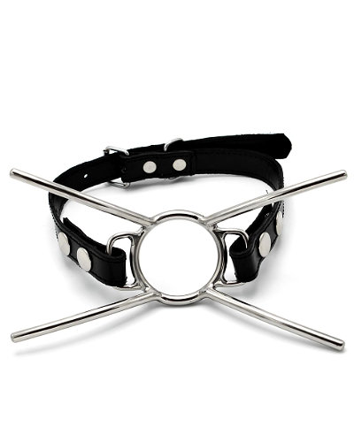 (Bild für) CAT MOUTH GAG Rundknebel aus Edelstahl mit Lederband