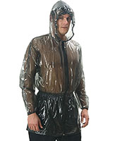 Regenjacke aus PVC mit Kapuze