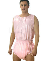 PVC Adult Baby Back Frilled Jump Suit