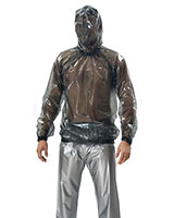 PVC Long Sleeved Shirt with Hood - for HER and HIM