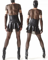 Crossdresser Wetlook High Waisted Mini Skirt by Regnes Fetish