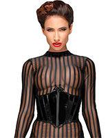 Decadence Gloss PVC Corset - up to 2XL