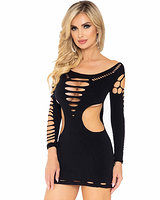 (Bild für) Langärmeliges Minikleid im Shredded Look