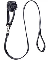 Ball Stretcher With Leash - Synthetic Leather