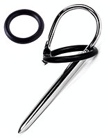 (Bild für) BEELINE - Edelstahl-Penisstick mit 2 Silikonringen