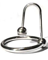 Glans Ring with Sperm Stopper - Stainless Steel