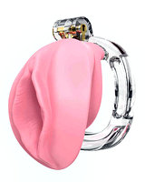 (Bild für) Keuschheitskäfig PUSSY im Vagina-Design - pink